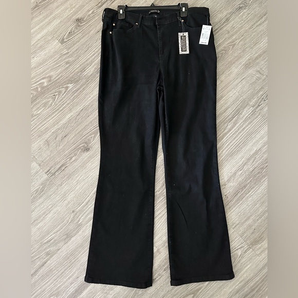 NWT| High Rise Boot Cut Black Jeans - Picture 1 of 9